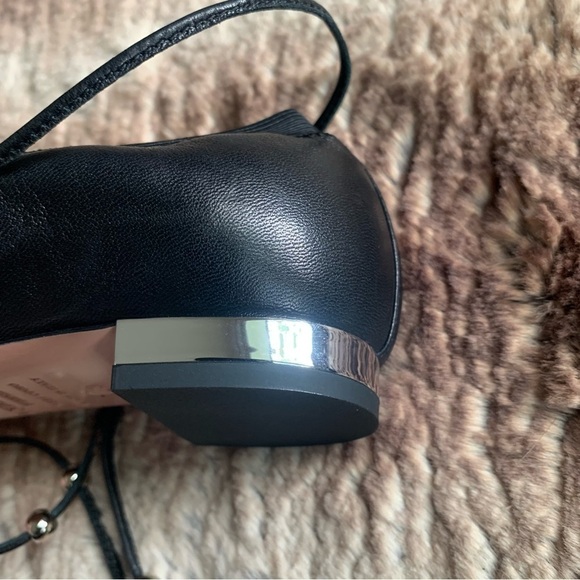 Aquazzura Mystique Ballet Flats Black Silver - Picture 8 of 14